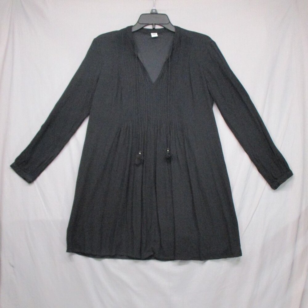 Old Navy BOHO Goth Long Sleeve Tunic Tassel's Black women Size | S